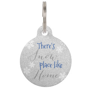 Médaillon Pour Animaux Il y a SNOW Place Like Home! Flèche de neige en h