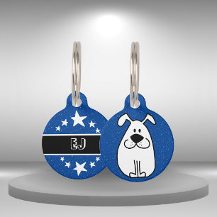 Médaillon Pour Animaux Illustration de chien mignon amusant et accessoire