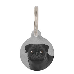 Médaillon Pour Animaux Illustration de dessin animé de tête de chien Carl