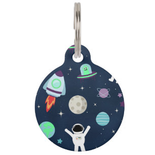 Médaillon Pour Animaux Illustration du Motif spatial