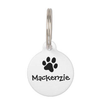 Médaillon Pour Animaux Impression de Black Paw