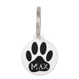 Médaillon Pour Animaux Impression de Black Paw