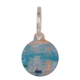 Médaillon Pour Animaux Impression Soleil Levant Claude Monet