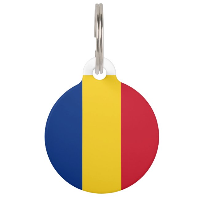 Médaillon Pour Animaux Indicateur Roumanie (Dos)
