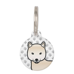 Médaillon Pour Animaux Informations sur le Shiba Inu crème mignon chien d