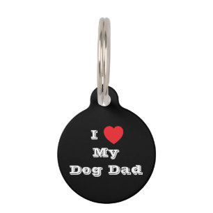 Médaillon Pour Animaux J♥️Aime Mon Chien Papa