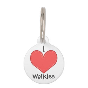 Médaillon Pour Animaux J'adore les promenades avec mon chien mignon