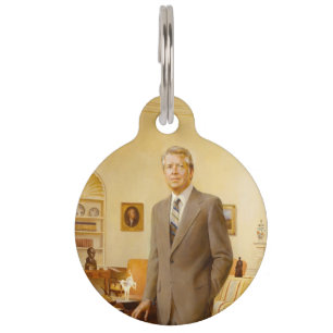 Médaillon Pour Animaux James Earl Carter peint le portrait du président a