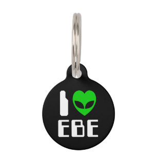 Médaillon Pour Animaux Je Alien Heart EBE