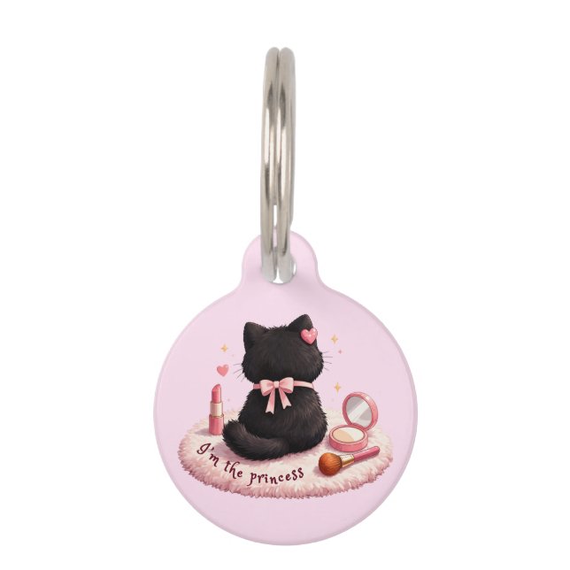 Médaillon Pour Animaux Je suis la Princesse (Devant)