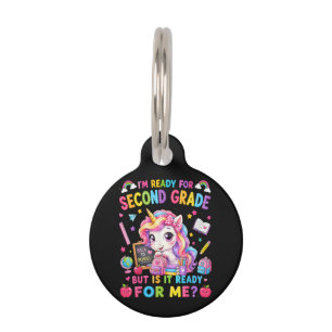 Médaillon Pour Animaux Je suis prêt pour la licorne de deuxième année Pre