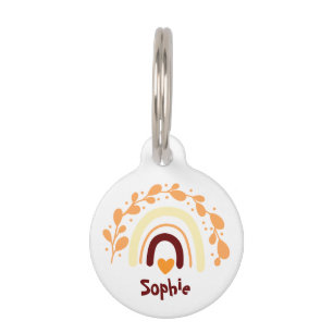 MÉDAILLON POUR ANIMAUX JOLI BOHÈME ARC-EN-CIEL