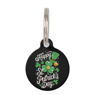 Médaillon Pour Animaux Joyeuse Saint-Patrick Héritage Irlandais St Patty'