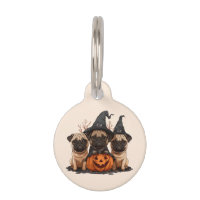 Joyeux Halloween Pugs Citrouilles Jack O Lanterns