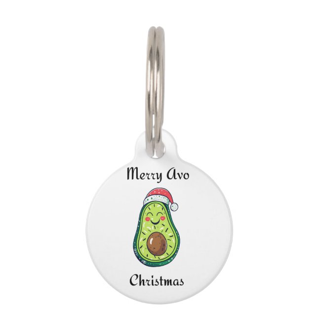Médaillon Pour Animaux Joyeux Noël Avo (Devant)
