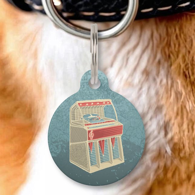 Médaillon Pour Animaux Juke-box Grunge (Créateur téléchargé)