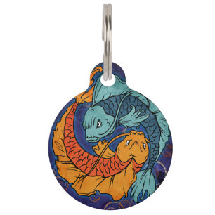 Médaillon Pour Animaux Koi Fish