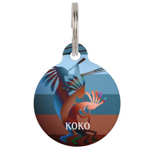 Médaillon Pour Animaux Kokopelli Southwest Music 2