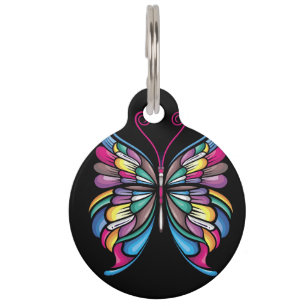 Médaillon Pour Animaux la conception papillon