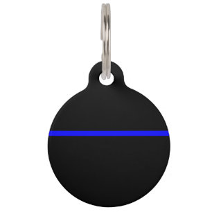 Médaillon Pour Animaux La déclaration mince symbolique de Blue Line
