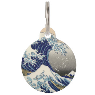 Médaillon Pour Animaux La Grande Vague au large de Kanagawa Hokusai