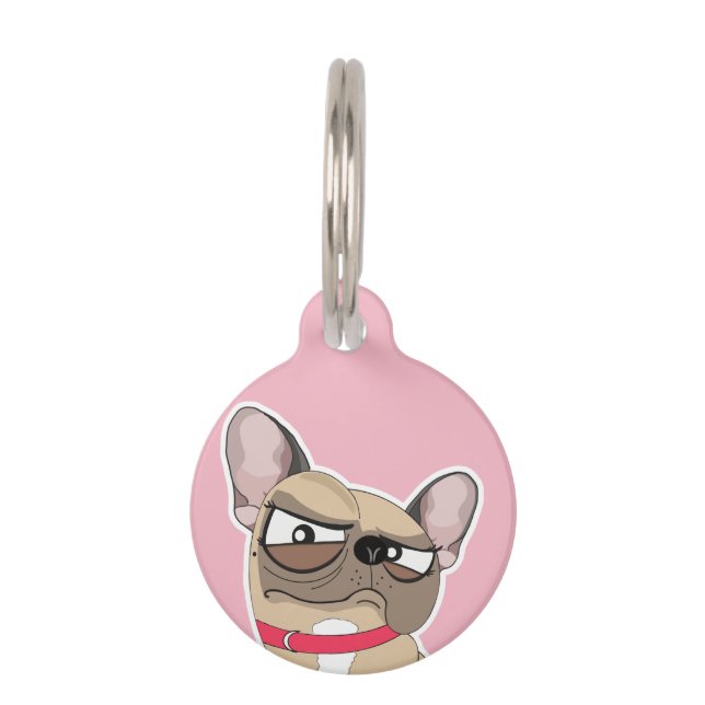 MÉDAILLON POUR ANIMAUX LA RAGEUSE (Devant)