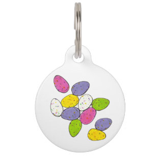 Médaillon Pour Animaux Lait roux de Pâques Boeuf moucheté bonbon violet r