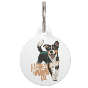 Médaillon Pour Animaux Le bonheur est un modèle Amoureux des chiens de la