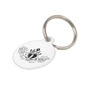 Médaillon Pour Animaux Le Claddagh (noir) (Côté )