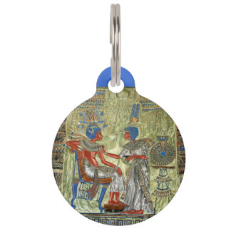Médaillon Pour Animaux Le trône de Tutankhamon