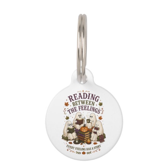 Médaillon Pour Animaux Lecteurs fantômes entre les sentiments  (Devant)