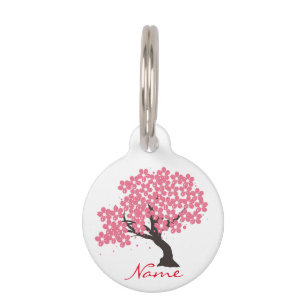 Médaillon Pour Animaux Les cerisiers de Sakura s'épanouissent à Thunder