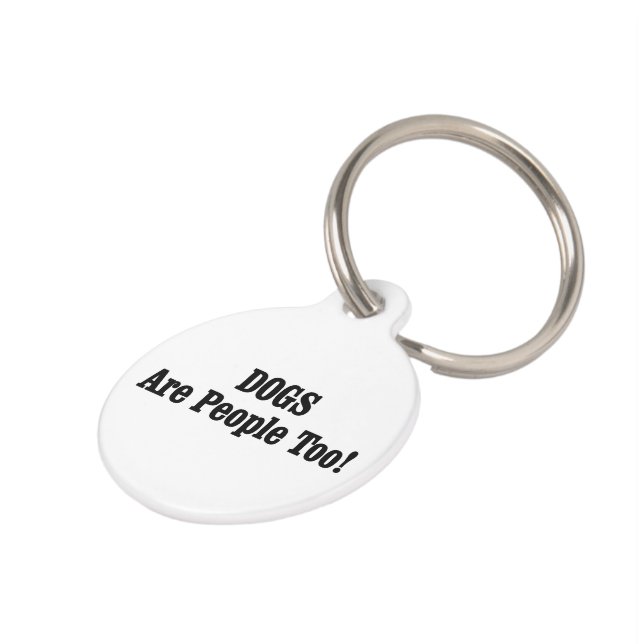 Médaillon Pour Animaux Les CHIENS Sont Aussi Des Gens ! (Côté )