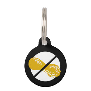 Médaillon Pour Animaux Les enfants d'allergie d'arachide ont personnalisé