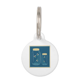 Médaillon Pour Animaux Les lucioles Mason Jar