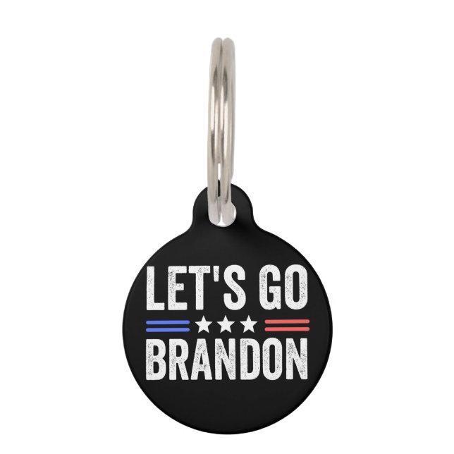 Médaillon Pour Animaux LET’S GO BRANDON Cardinal (Devant)