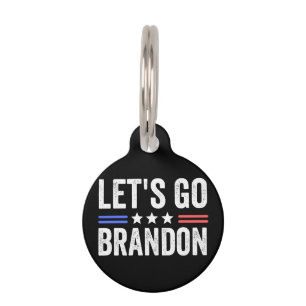 Médaillon Pour Animaux Let's Go Brandon