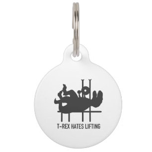 Médaillon Pour Animaux Levage de haines T-rex - Choisir la couleur arrièr