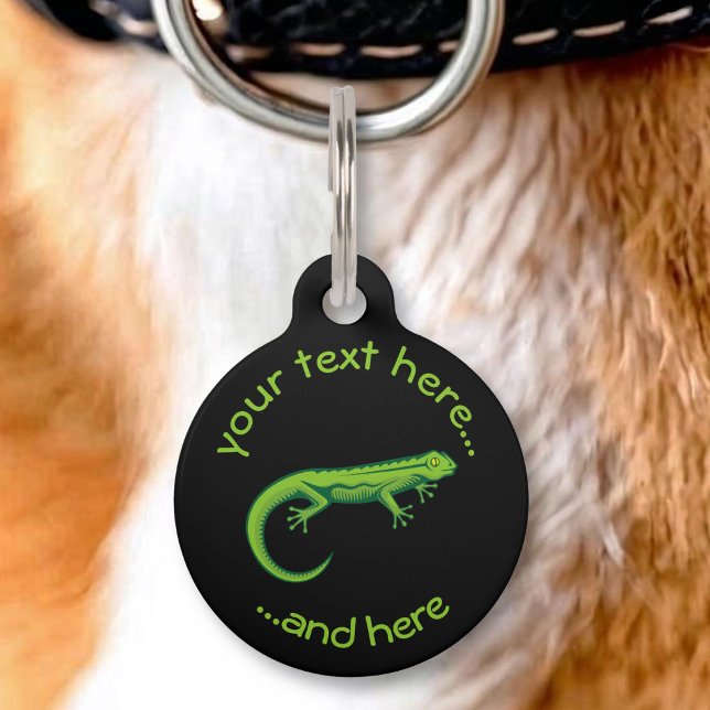 Médaillon Pour Animaux Lézard vert (Créateur téléchargé)