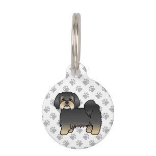 Médaillon Pour Animaux Lhasa Apso noir et feu, informations sur les chien