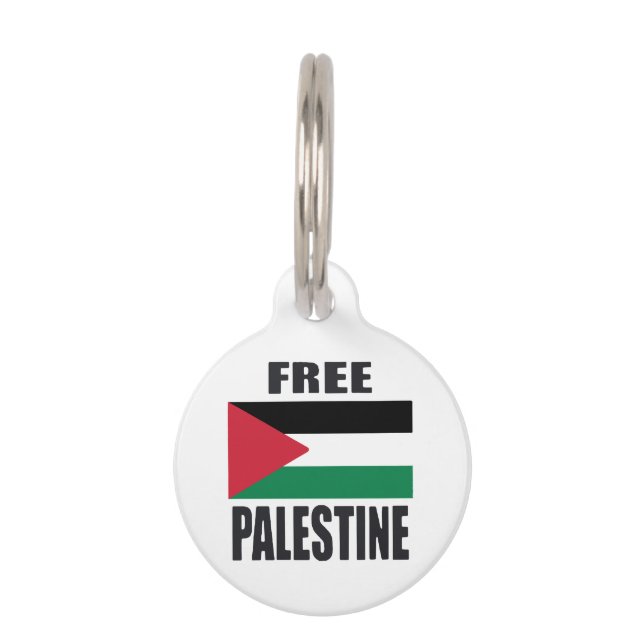 Médaillon Pour Animaux Libérez la Palestine (Devant)