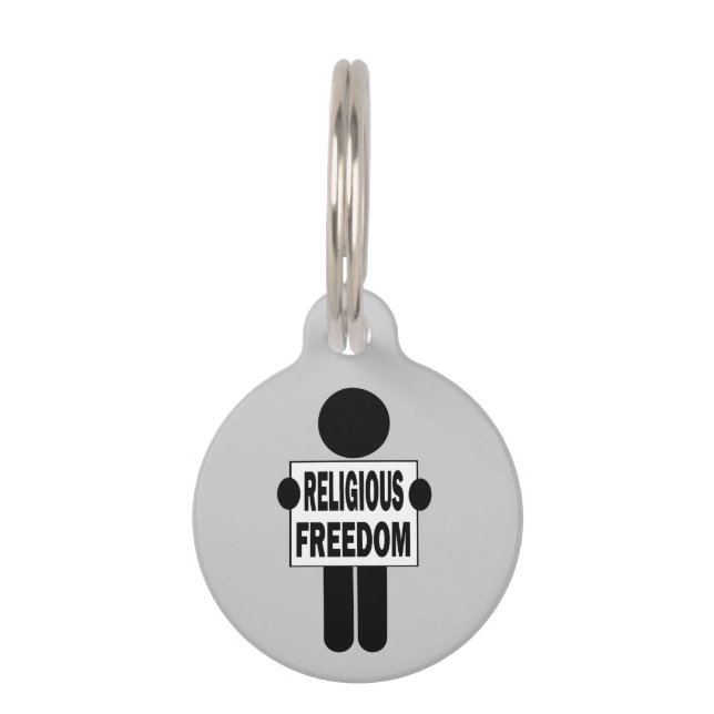 Médaillon Pour Animaux Liberté religieuse (Devant)