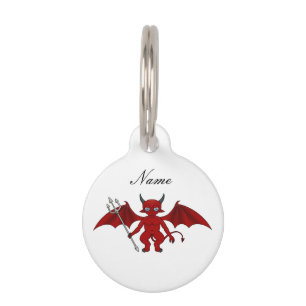 Médaillon Pour Animaux Little Red Devil Thunder_Cove