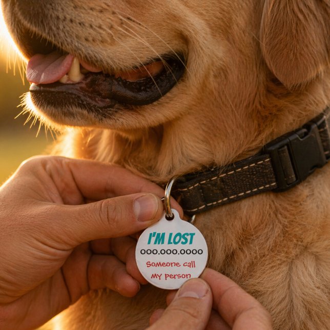 Médaillon Pour Animaux Lost Found Return Pet (Lost Dog Identification Tag. Help your dog find their home. Address, name, phone number. )