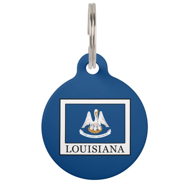 Médaillon Pour Animaux Louisiane (Devant)