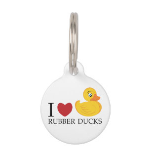 Médaillon Pour Animaux Love Rubber Ducks