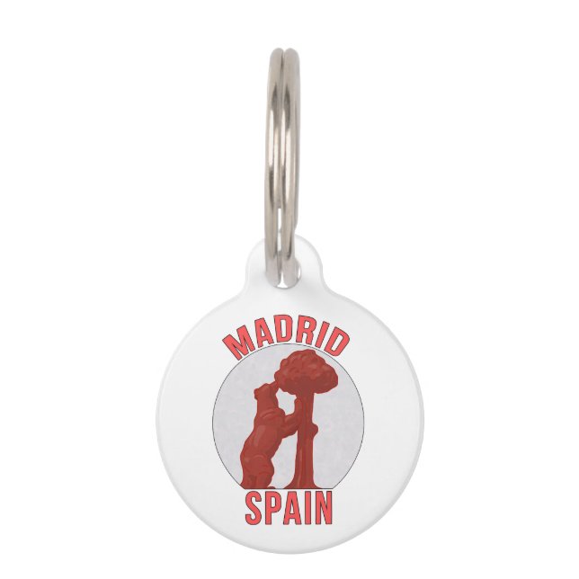 Médaillon Pour Animaux Madrid Espagne (Devant)