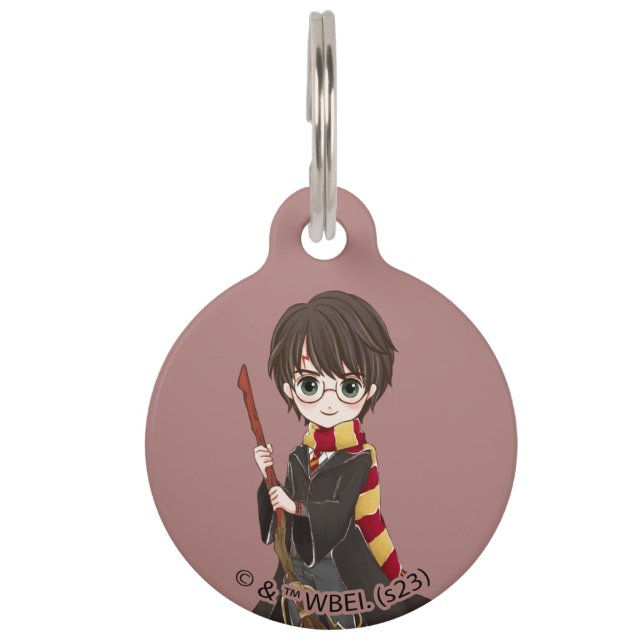 Médaillon Pour Animaux Magical HARRY POTTER™ Watercolor (Devant)