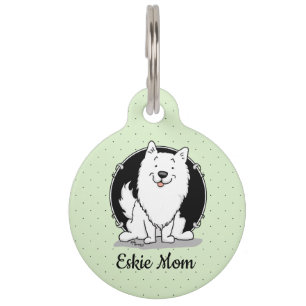 Médaillon Pour Animaux Maman Eskie - Maman du chien Esquimau Américain