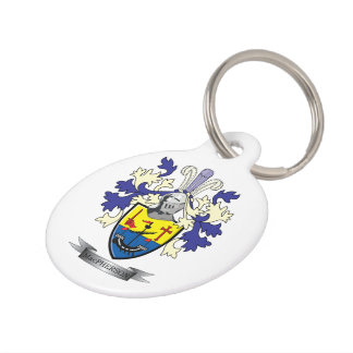 Médaillon Pour Animaux Manteau de crête de famille de MacPherson des bras